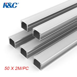 China Black 16.6*13.5mm lED profile channel Surface Mounting Black Diffuse factory