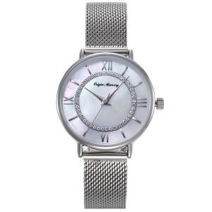 China Ladies 3ATM Quartz Analog Watch 18mm Mop Dial Watch Mesh Strap factory
