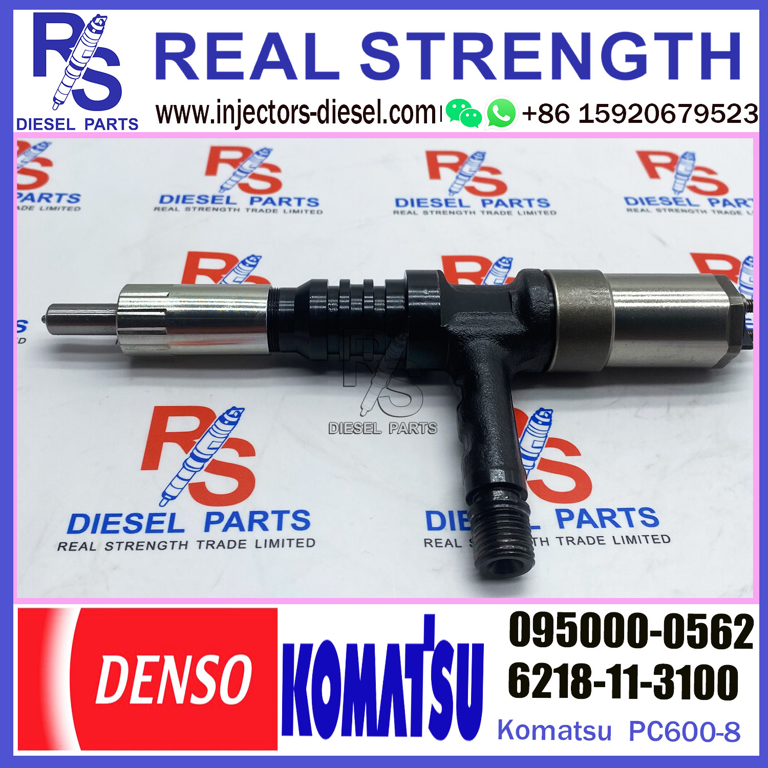 PC600-8 Komatsu Fuel Injectors SAA6D140E 6218-11-3101 6218-11-3110 6218-11-3100