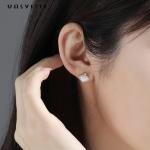 0.25oz 0.07cm Sterling Silver Earrings 14K Gold Plated Silver Shell Earrings
