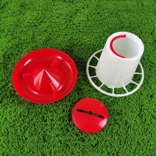 Poultry Feeder Feed Equipment For Chickens Ducks Geese Turkeys 2.5L Cylinder