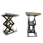 1m Double Scissor Lift Tables 4 Ton Hydraulic Large Platform 2.5mx0.85m
