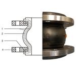 Turkey Flexible DN150 Flange Connection Rubber Expansion Joint with NBR Material