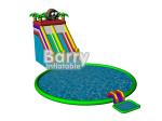 Summer kids play park games , elephant inflatable water park with CE,EN14960