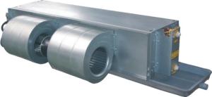 China 0.5RT Concealed Duct 200CFM Chilled Water Fcu With EC Motor factory