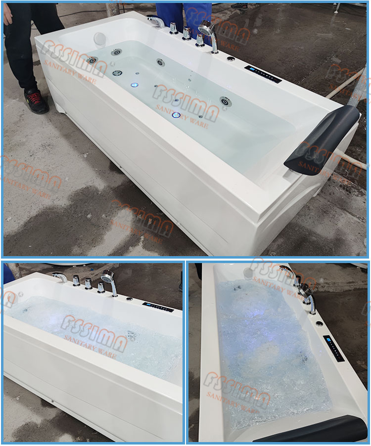 5 Foot Acrylic Air Jet Whirlpool Bathtubs 60 X 30 60 X 32 60 X 36