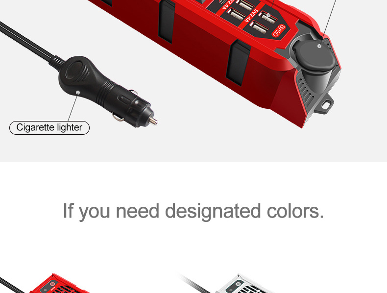 Smart Car Inverter 200W Power Inversor With Usb 200W Car Power Inverter Charger Car Power Inverter Adapter