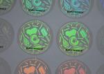Custom design print security holographic label with black serial number