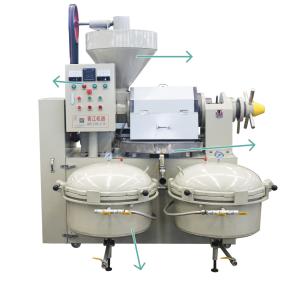 China 500kg/h Automatic Control Spiral Oil Press Machine Mustard Oil Filter Machine factory