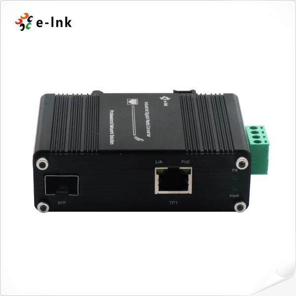 Outdoor PoE Media Converter 1 Port 100/1000x SFP To 1-Port 10/100/1000T 802.3bt