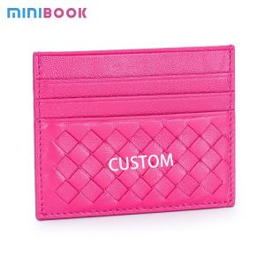 China Ultra-thin Mini Sheepskin Credit Card Holder for Women Multi-card Slots and Fashion Bus factory
