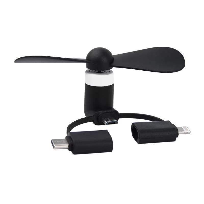 NO App-Controlled Mini USB Fan for iPhone and Android Phones Universal Compatibility