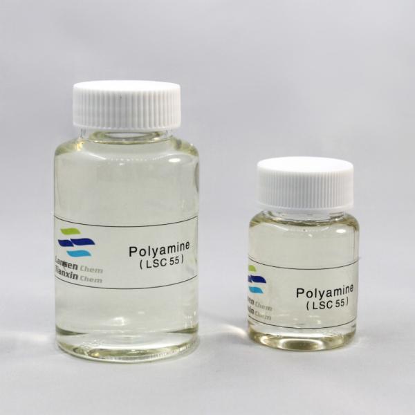 Light Yellow Viscous Liquid Cationic Polyamine Flocculant Solid 50% Waste Water