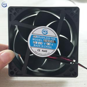 China 80Mm X 80mm X 25mm air cooler dc axial fan 12V ball bearing with CE ROHS factory