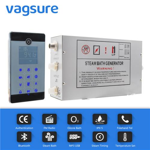 Waterproof IPX5 Steam Bath Equipment With LCD Touch Screen / Bluetooth Control