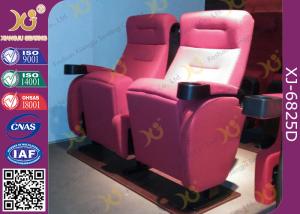 China Heavy Iron Frame Fire Retardant Folding Theater Seats With Cup Holder factory