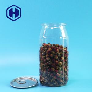 China Sweets Seafood Dry Food Packaging Empty Plastic PET Can With Lids Custom Made 24oz factory