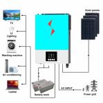 Portable Generator 2Kw Inverter Solar Hybrid Solar Inverter 3600W 12 Volt Hybrid