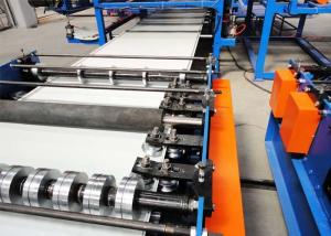 China Automatic Rock Wood / PU Sandwich Panel Roll Forming Machine , Roof Tile factory