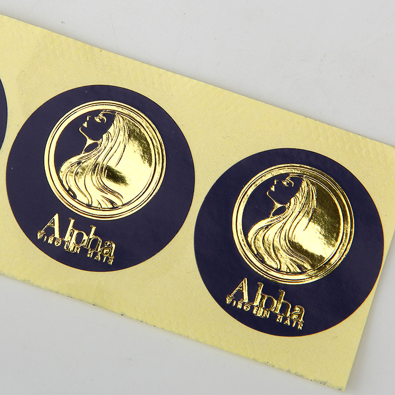 38mm Removable Round Paper Sticker Labels For Hair Extension