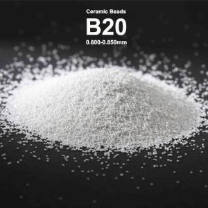 China Micro Sphere Ceramic Beads Blasting Media B20 0.600 - 0.850mm B30 0.425 - 0.600mm factory