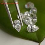 Lab Grown Diamonds for Jewelry Pendant Bracelet Earring , Pear Cut Moissanite