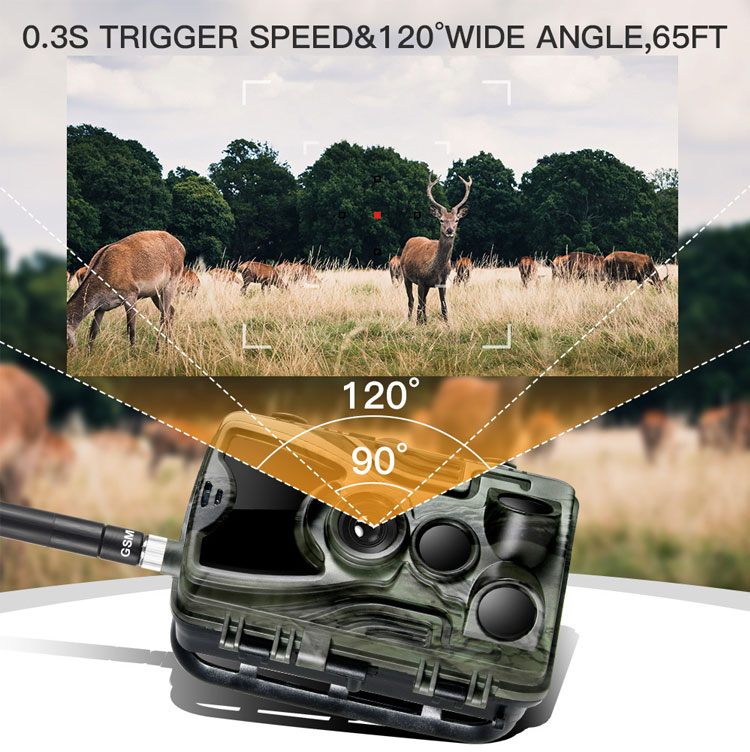 2.0 Inch TFT Trail Camera 4g Hunting 2g Mount HC-801M Wireless System Infrared Camera Hunting