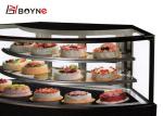 900W Glass Door Ice Cream Cake Display Freezer , High Transmittance Pastry
