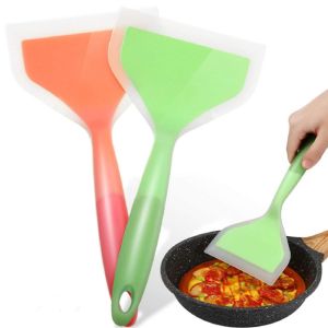Non-Stick Cooking Safe Silicone Pancakes Shovel For Eggs Fish Pancake Pizza