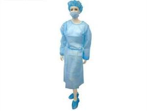 China Silicone Free Unisex PP Isolation Gown , Antivirus Disposable Hospital Gowns factory