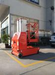 Self Propelled Aerial Work Platform Double Mast 9 Meters High Manlift In Red