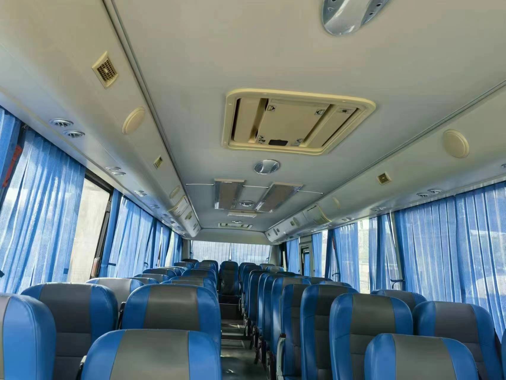 New Energy Vehicles N Used Foton Electric Coach Bus 51 Seats Air Conditioner
