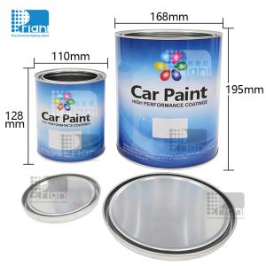 China 1-4L Gallon Car Paint Tin Cans Round Tinplate Cans With Lever Lid factory