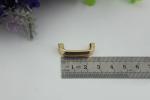 Luxury handbag fitting light gold zinc alloy 20 mm metal arch bridge with high