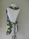 Ladies Apron, Adult Apron, Blue Kitchen Apron, Full Cooking Apron, Kitchen Apron
