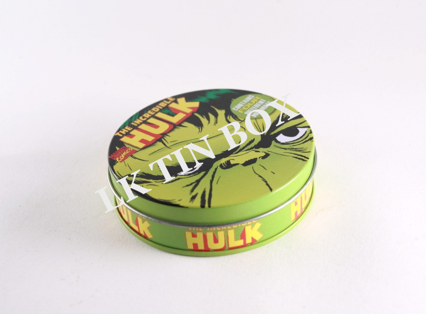 Small Round Tin Box Drink Coasters Custom Logo 95x25 mm 4colors Print