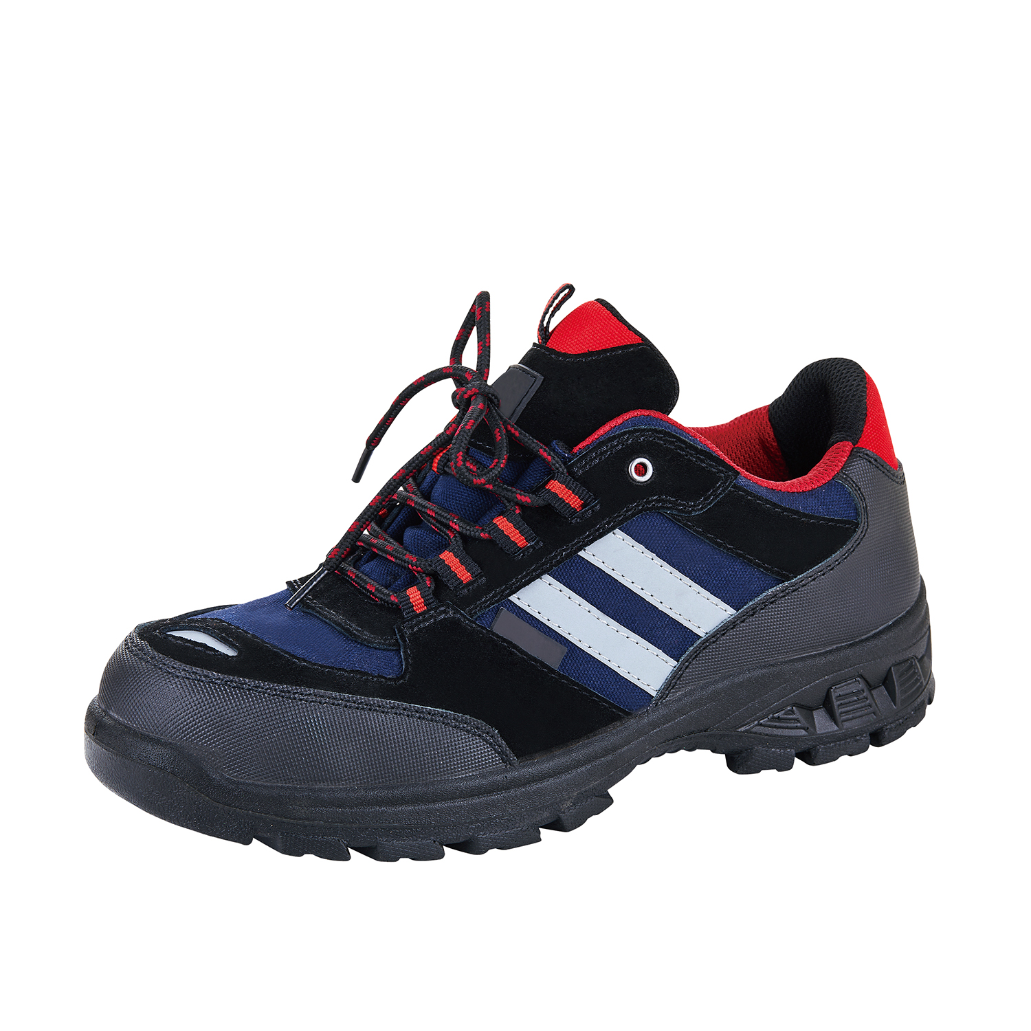 CE Certified Men's Working Safety Shoes UF-164 with Suede Leather Upper and Mesh Lining