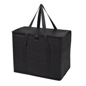 China Black Reusable Insulated Grocery Shopping Bags For Food Transport Storage factory