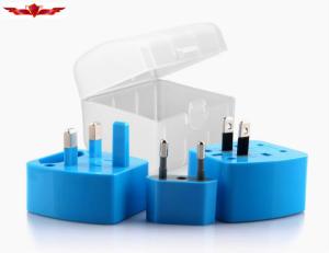 China New 2.5A/100-250V Mini Colorful UK EU US AUS Type Plug All In One Travel Adpater Plugs factory