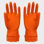 Flexible Cotton Flocklined 35g Kitchen Rubber Gloves
