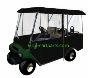 China 4 Passenger Golf Cart Winter Enclosure Black Golf Cart Plastic Covers factory