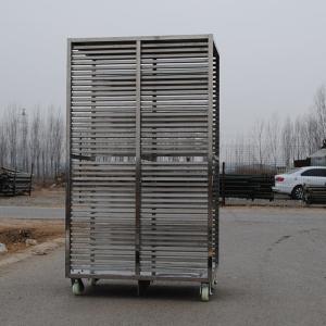 China Customized Stainless Steel Tray Trolley For Bakery Machinery Bread factory