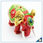 Thai Style Elephant Enamel Ornaments Jewelry Box Home Furnishing Lucky Elephant