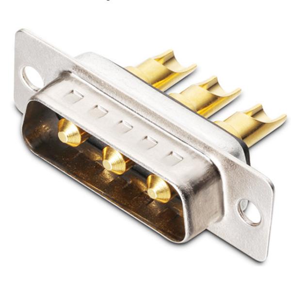 3w3 power D-SUB connectors combo hold on 10/20/30/40 amps type plug male pin