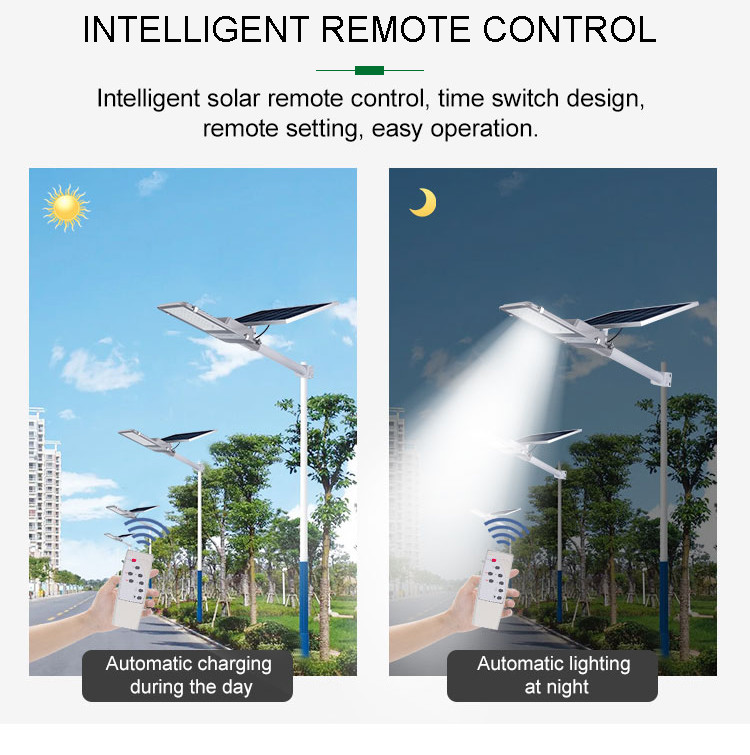 Outdoor 300W Solar Panel LED Street Light High Power IP66 Aluminum
