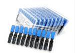 Dia0.9mm SC APC Fiber Optic Connector / ISO9001 FTTH Cable Connector
