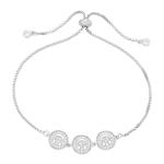 ODM Pull Out 14k Gold Jewelry Smile Face Zircon Charm Bracelet