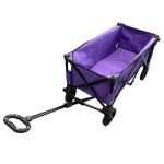 600D Oxford Cloth Steel Universal Wheel Folding Wagon Cart for Garden