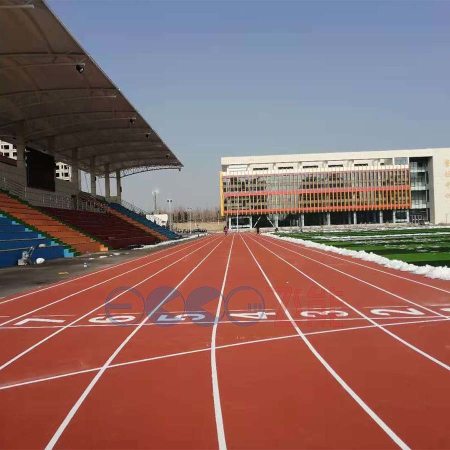IAAF Rubber Tartan Running Track Yellow Prefabricated