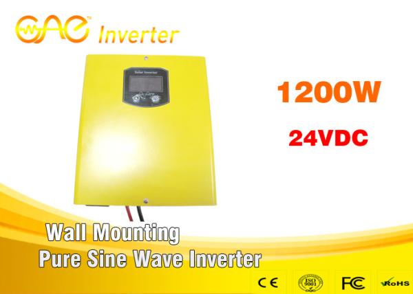 High efficiency 87% inverter dc 24v ac 220v 1200w sine wave inverter with